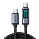 Cable Charger Mobile Joyroom Type-C To Type-C 100W Digitaldisplay S-Cc100A16 1.2M Black